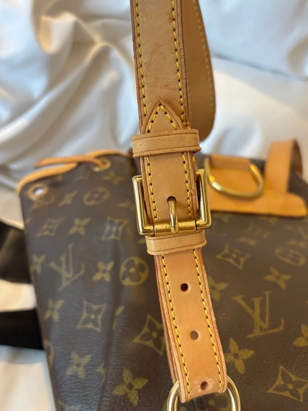 Louis Vuitton Montsouris Backpack Handbag in Brown and Tan Japan purchased